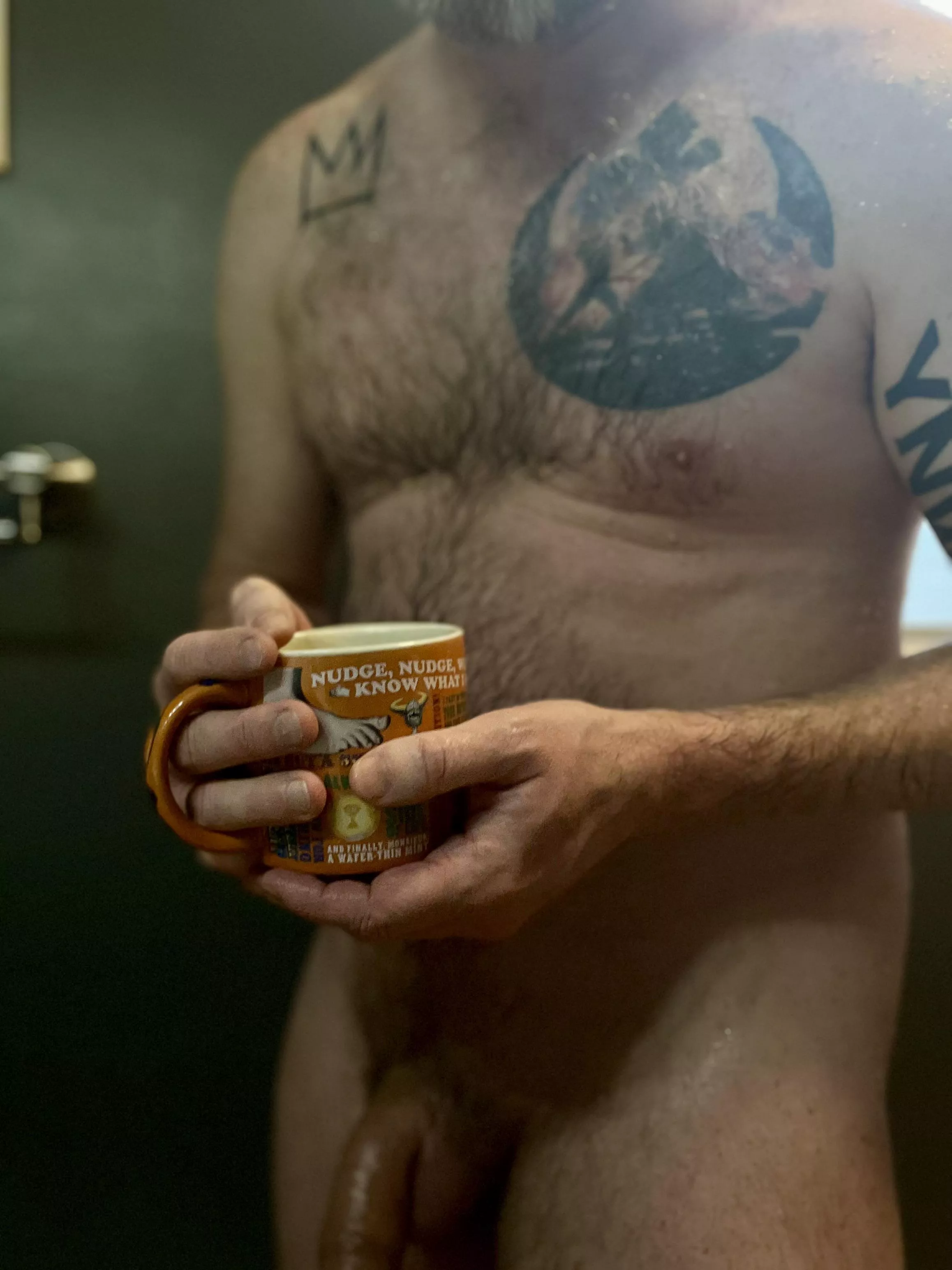 Nudge nudge, wink wink ☕️ posted by ilikemyoatmeallumpy_