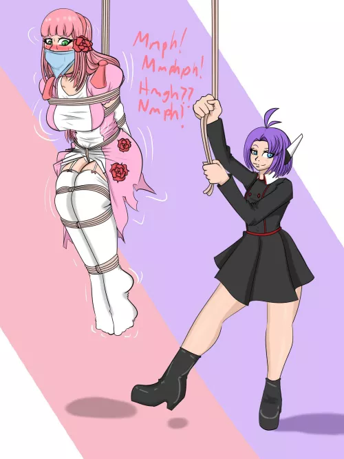 She made sure I'm spending the rest of the day as a damsel instead of a princess by Girly_Alice