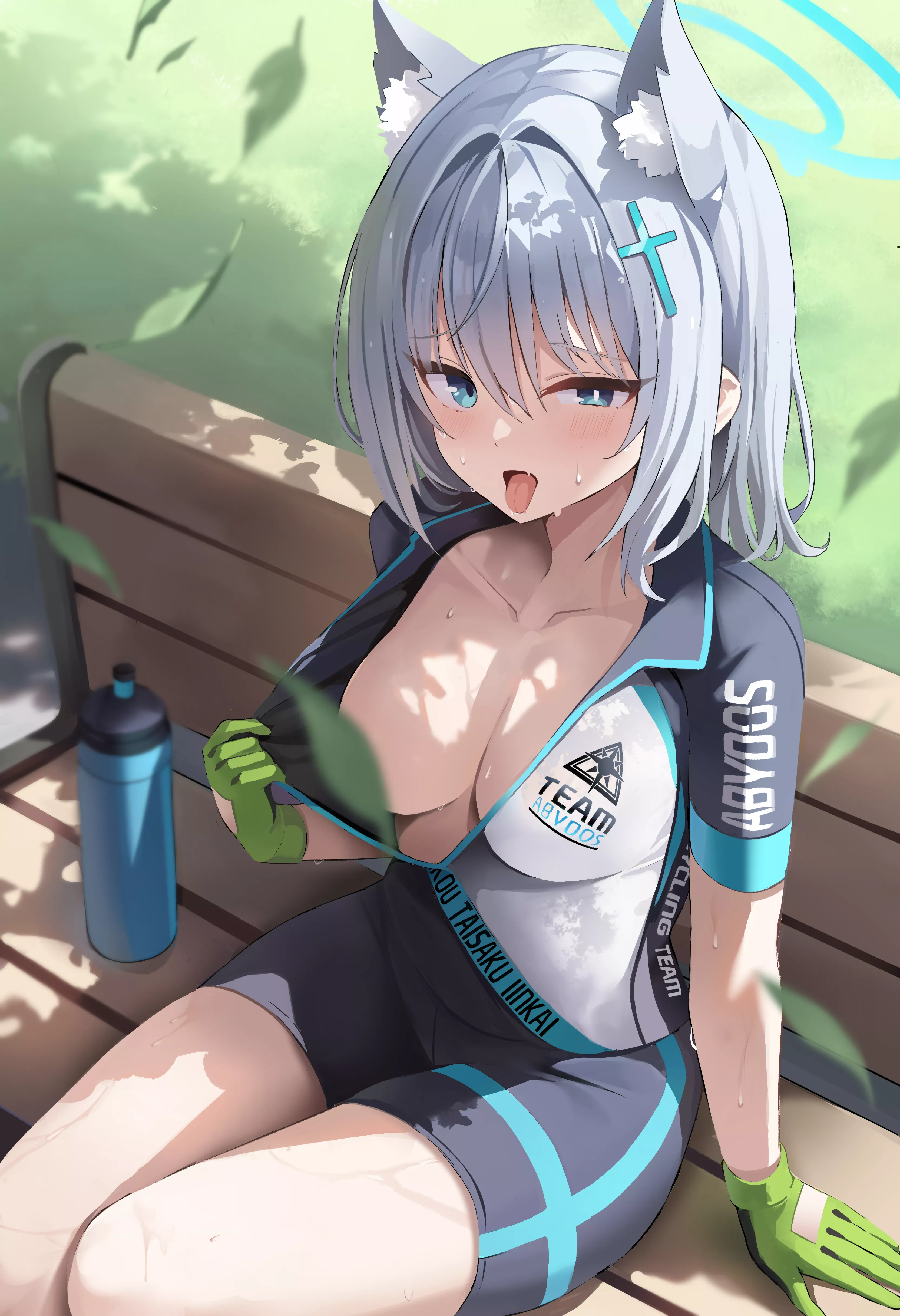 Shiroko feeling hot posted by xSaviour_N