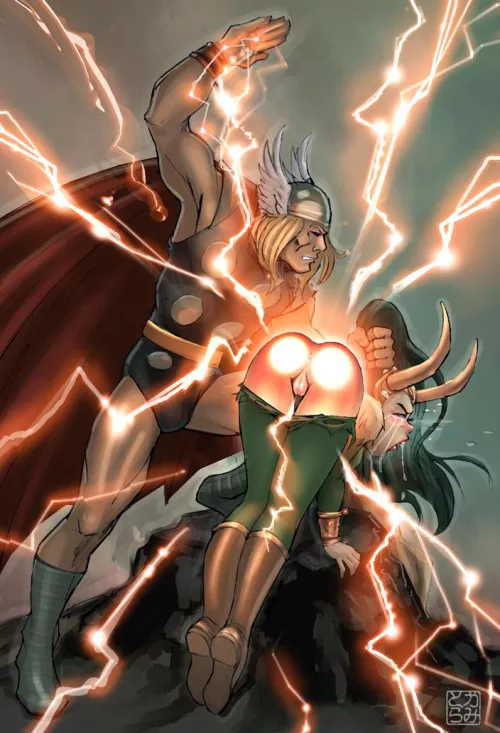 Spanked by Thor by Spank-me-daddyyyy