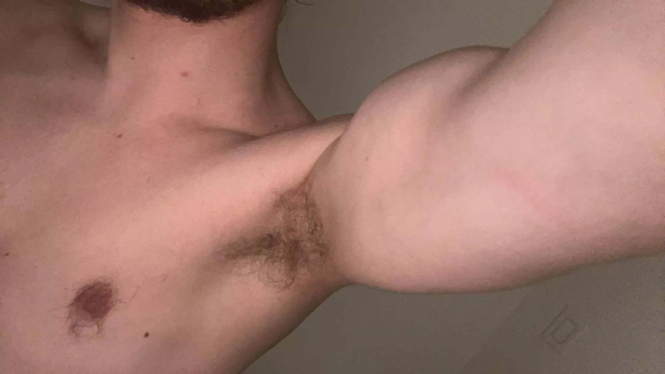 Thought I’d show off my pits and bicep for y’all between sets 😈 posted by funnybutt69