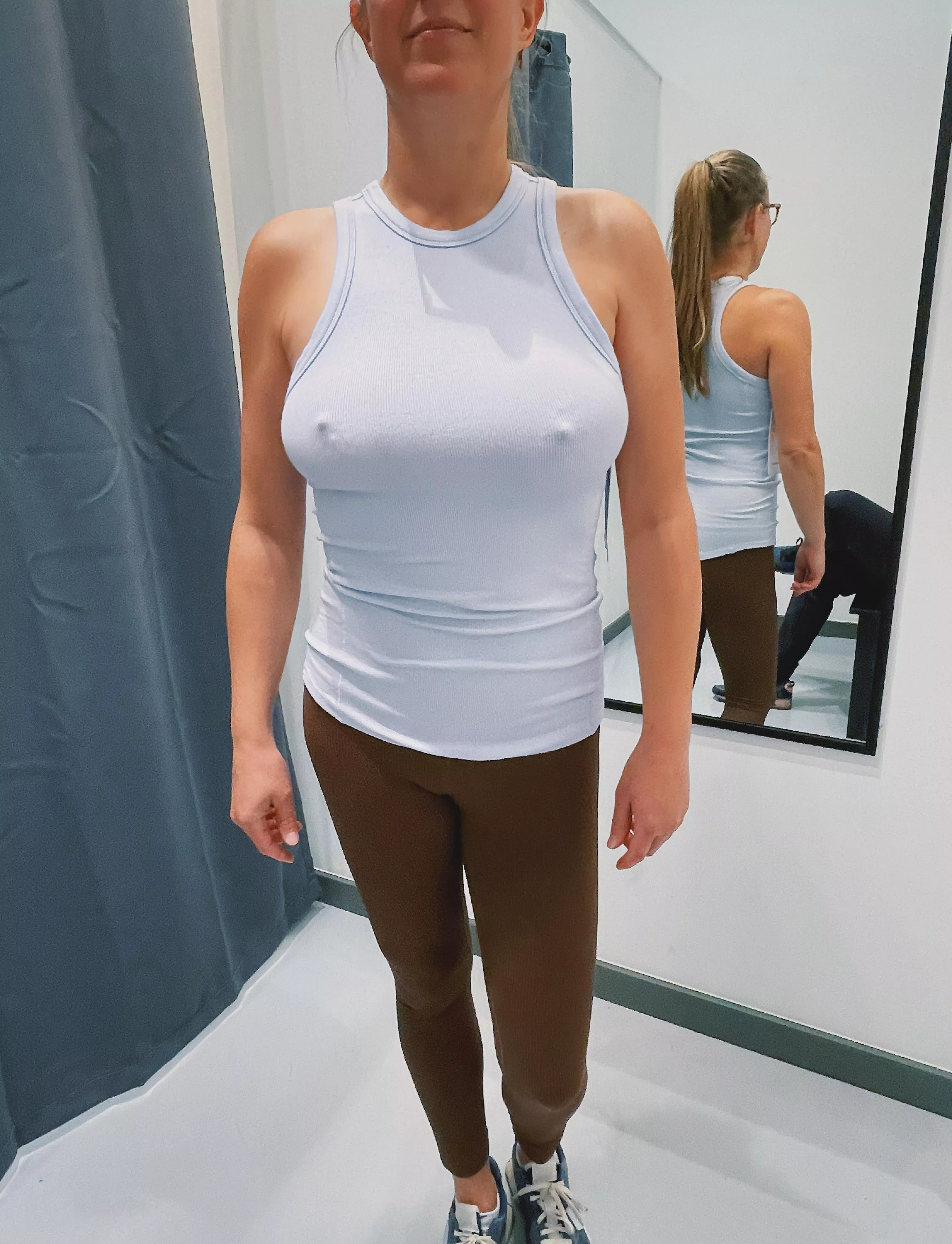 Trying on clothes (braless of course!) posted by Sunny-DD
