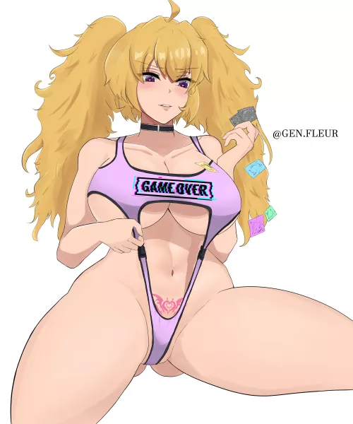 Yang is gamer ready by GenFleur_art
