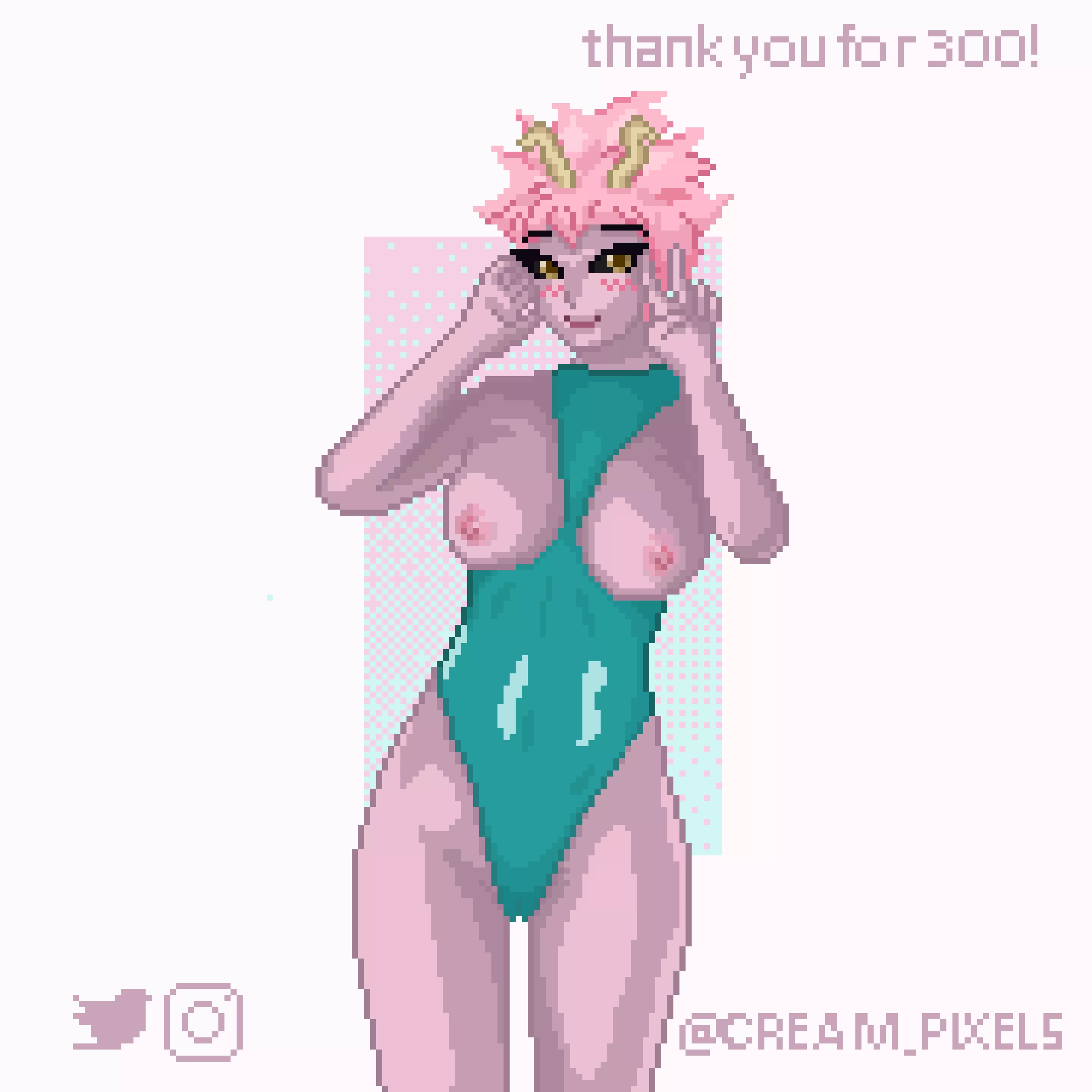 Another milestone! Thank you for 300 in twitter/X! posted by CreamPixels