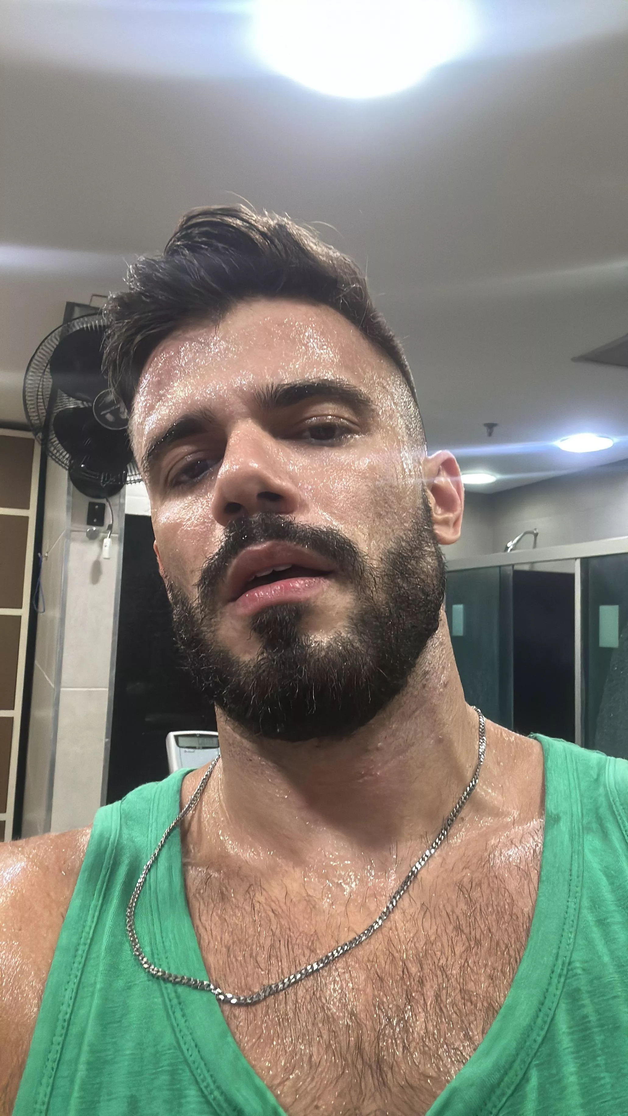 Can I sweat like thin on top of you? posted by italofassin