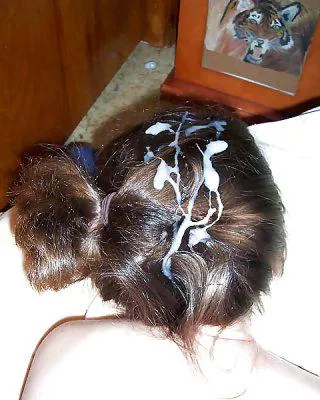 Cumshot on messy hair posted by Vader993