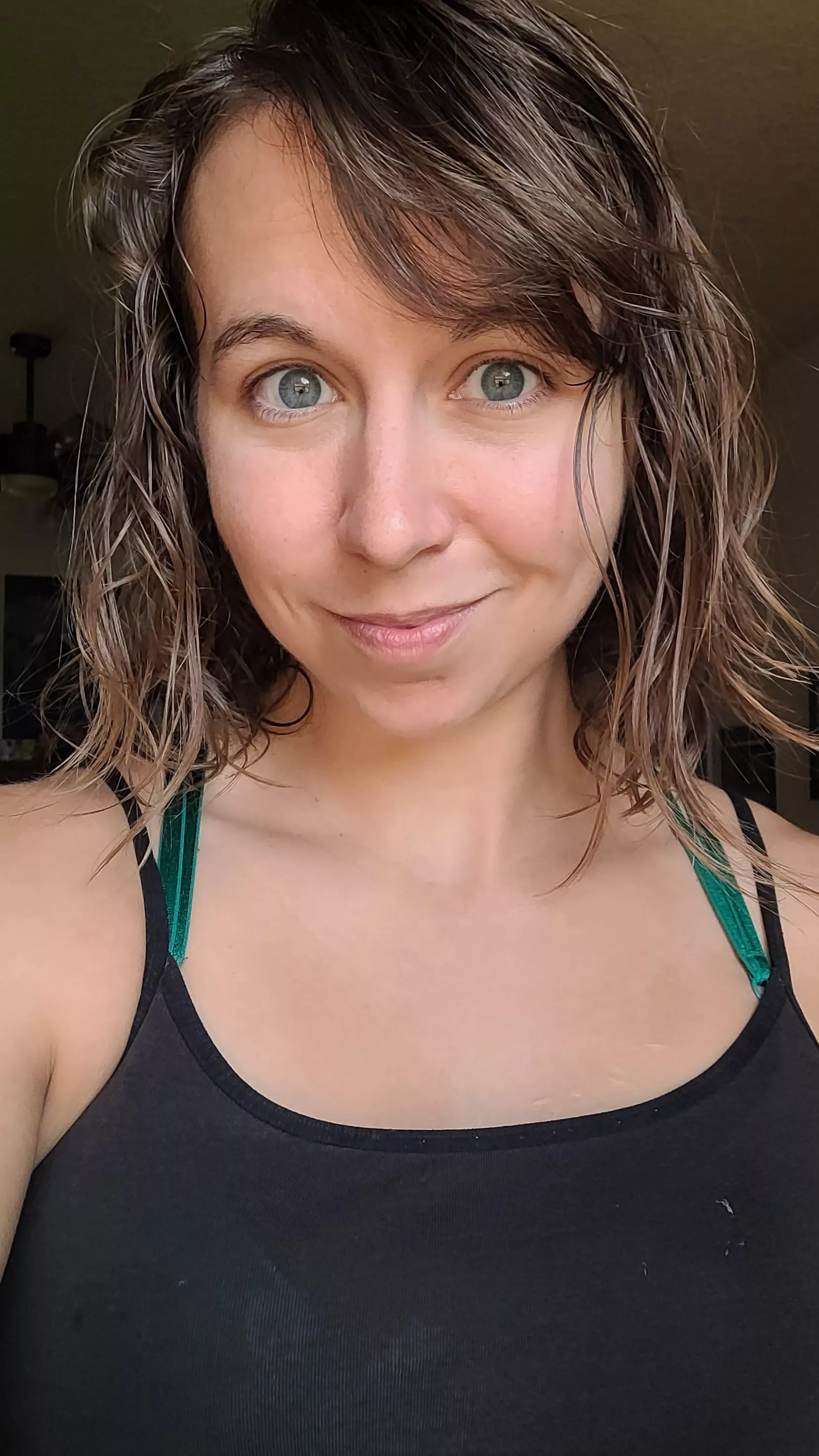 Did you notice my eyes match my bra posted by HopeHotwife