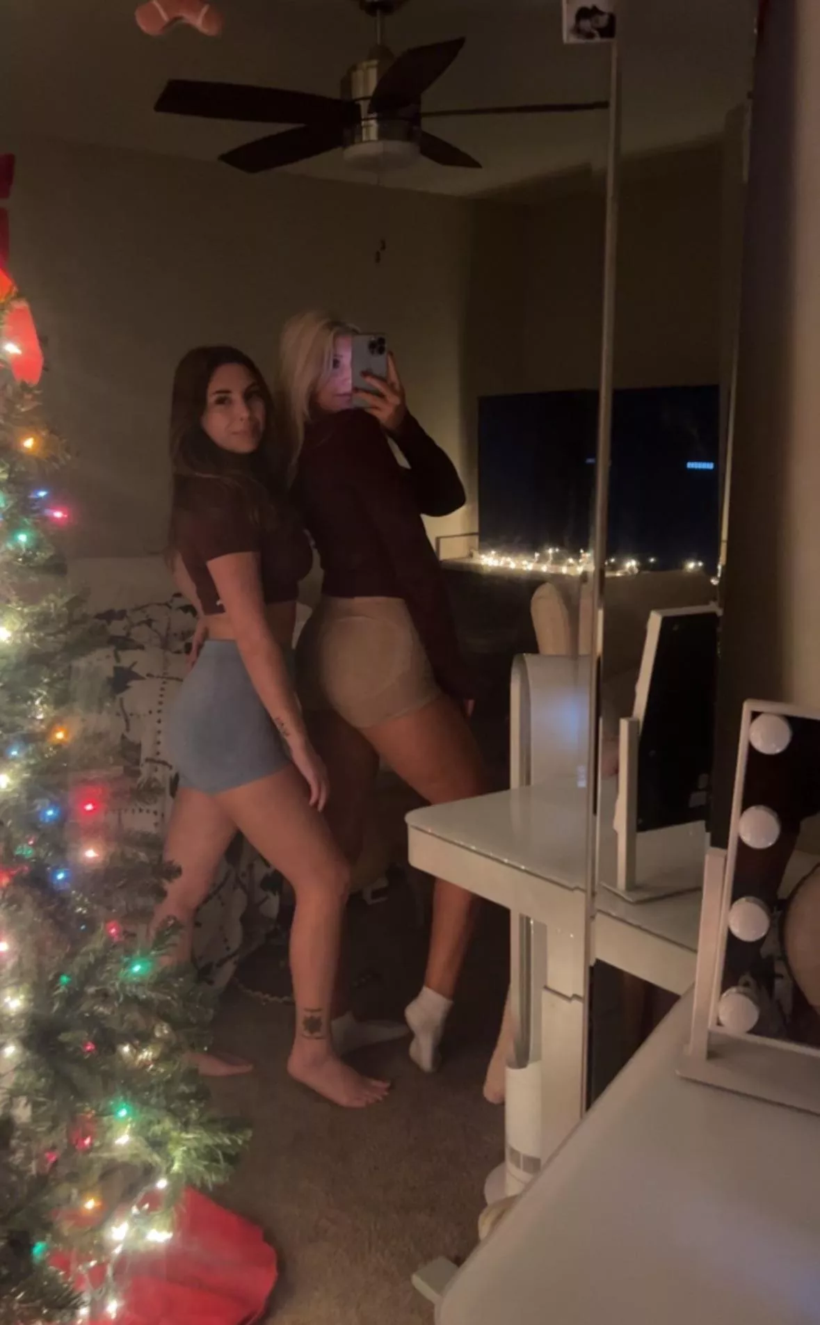 Even though we look hot now, I bet you’re imagining us naked😈😈 posted by goddesspayten