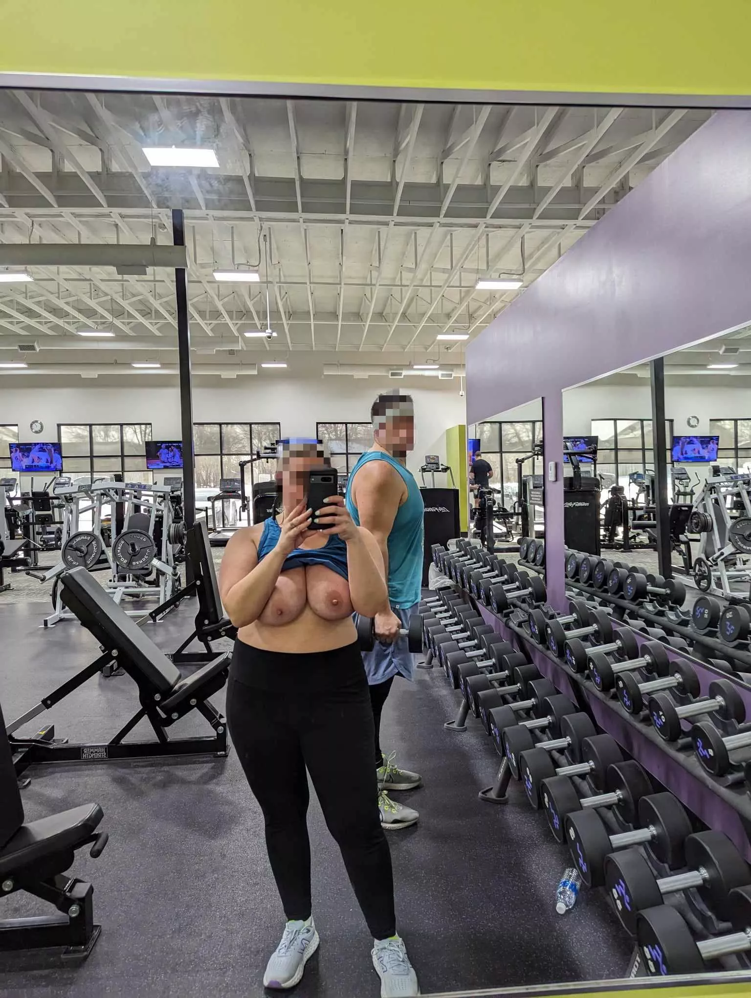 Free boners at the gym posted by themaskedhotwife