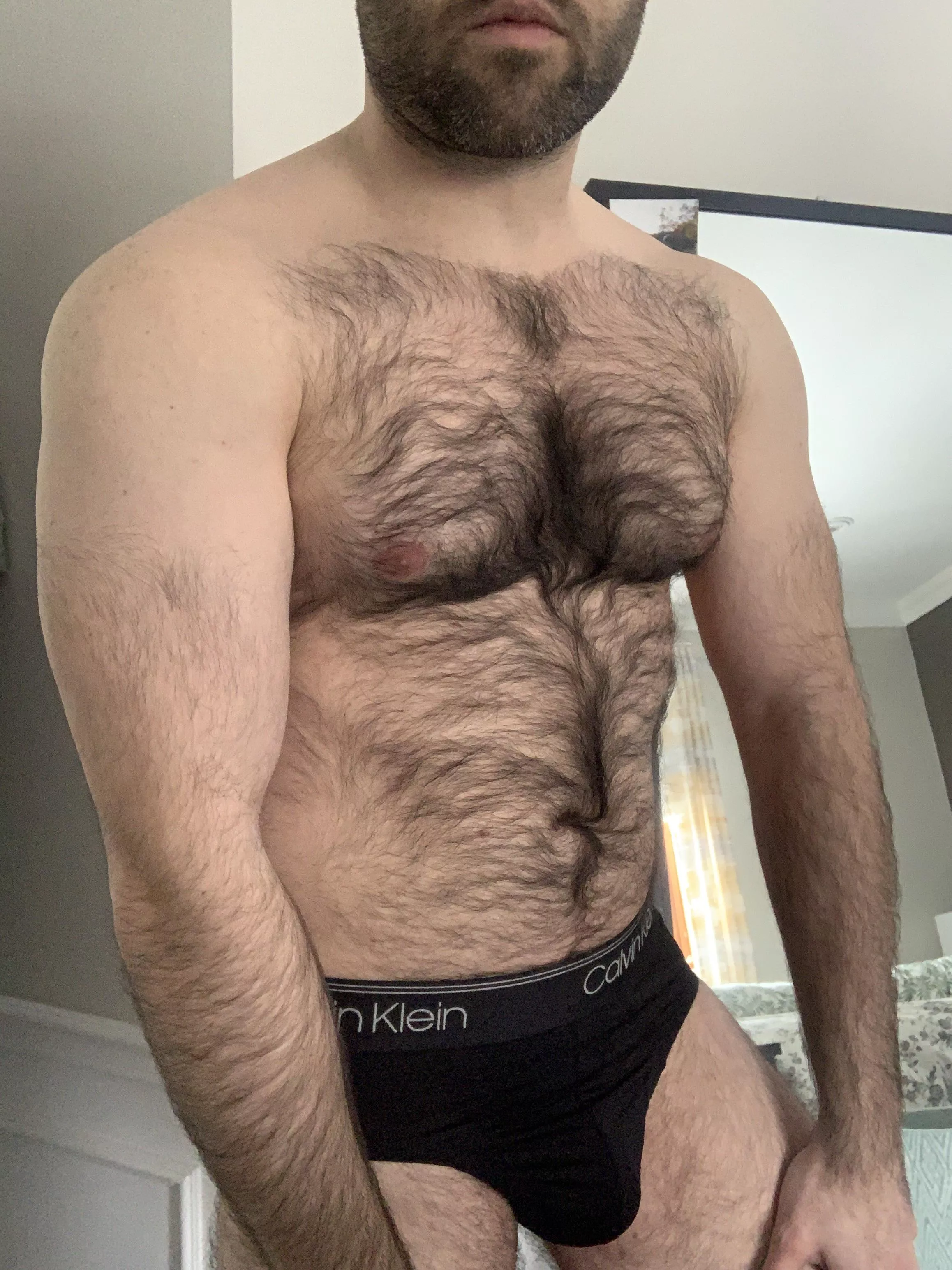 Gettin a bit more fit recently. But still fluffy as fuck. 🐻 do you like it? posted by Chromatic_jazz