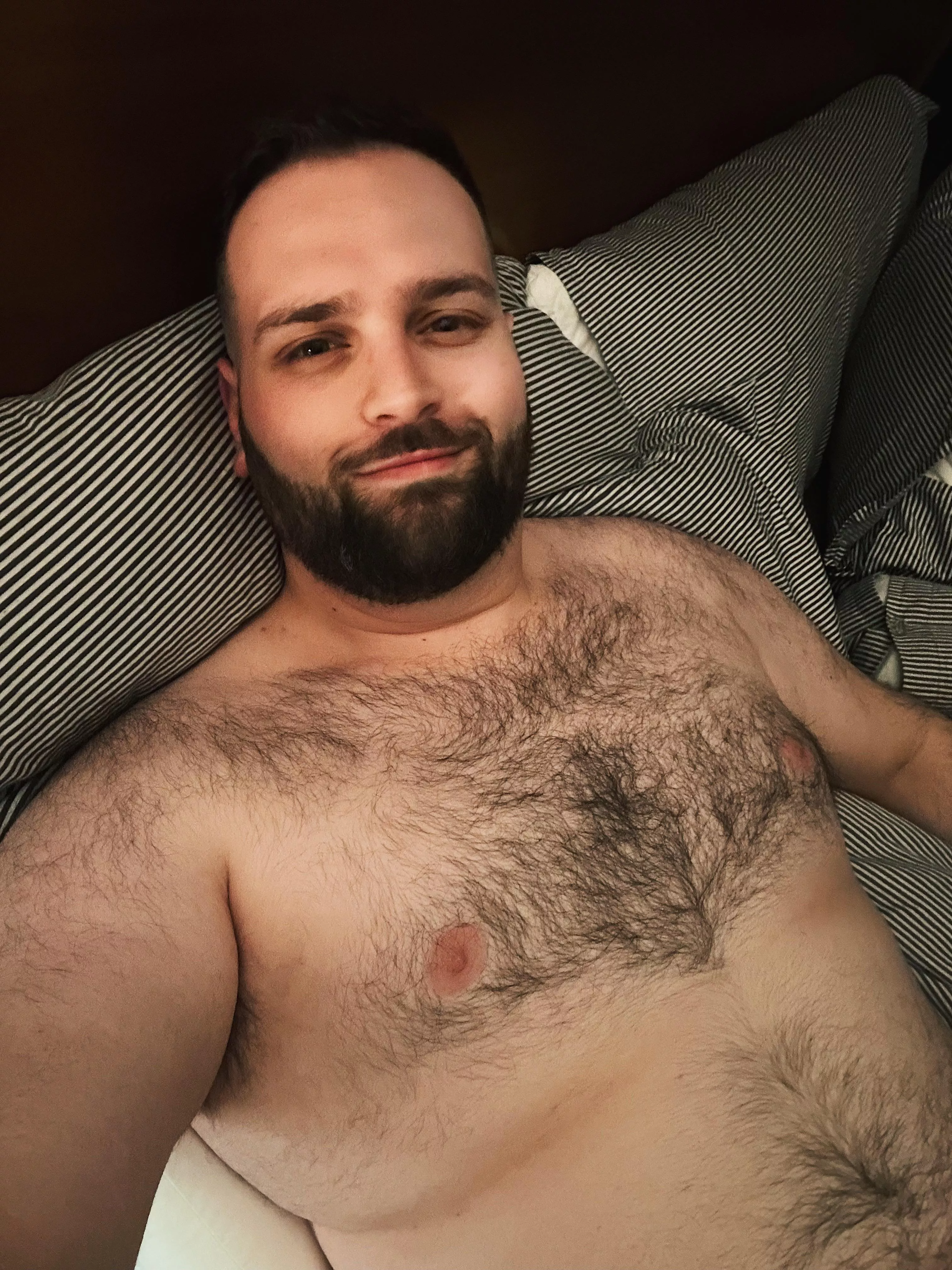 got a haircut today — don’t worry, the chest hair was left untouched! posted by oaken-nickel