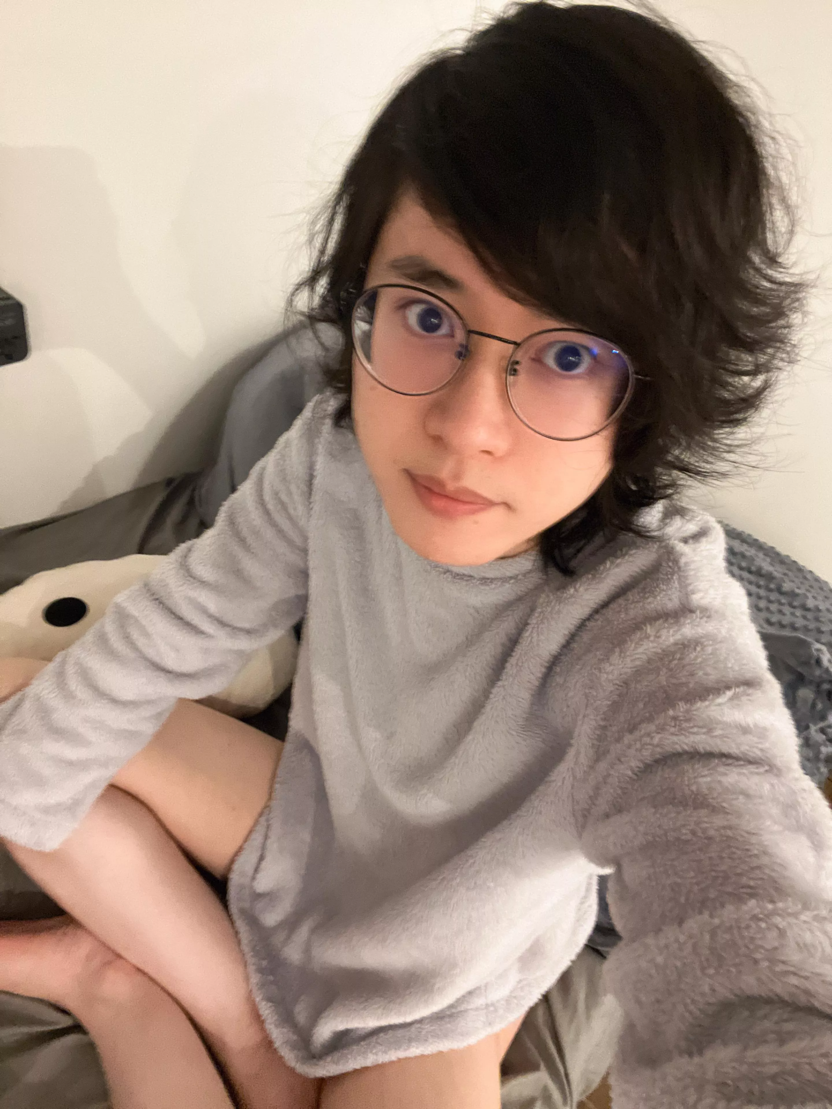 I am not wearing underwear yet. Do you want to see more? ( • ̀ω•́ )✧ posted by amberaether