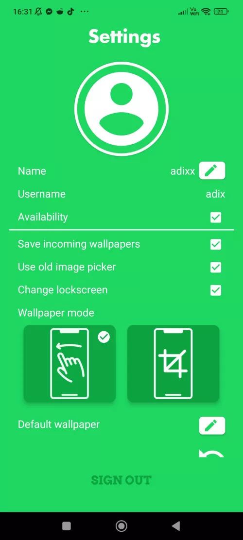 I will give up control of my main wallpaper through the Wall claimer app. Nickname: adixx by adrian5434