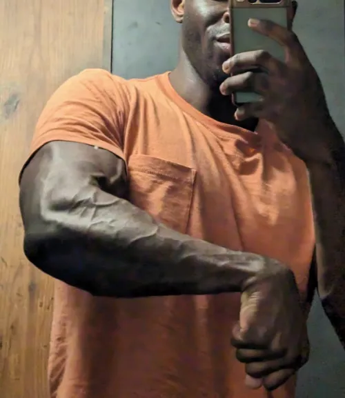 I'd say my forearm work pays off. by Drhawhaw