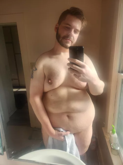 Just stepped out of the shower. by ambientfenrir