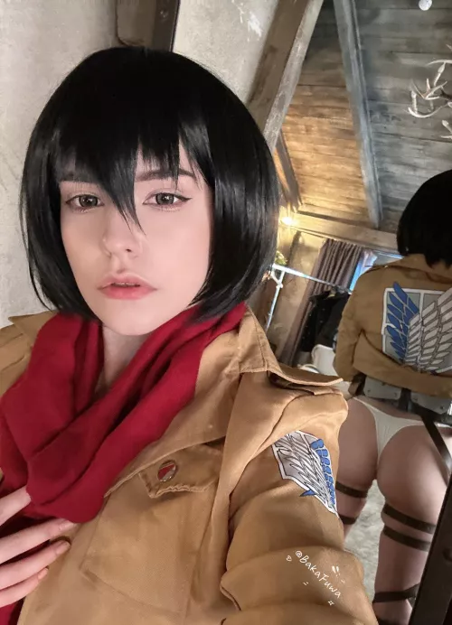Mikasa Ackerman cosplay by BakaFuwa by BakaFuwa