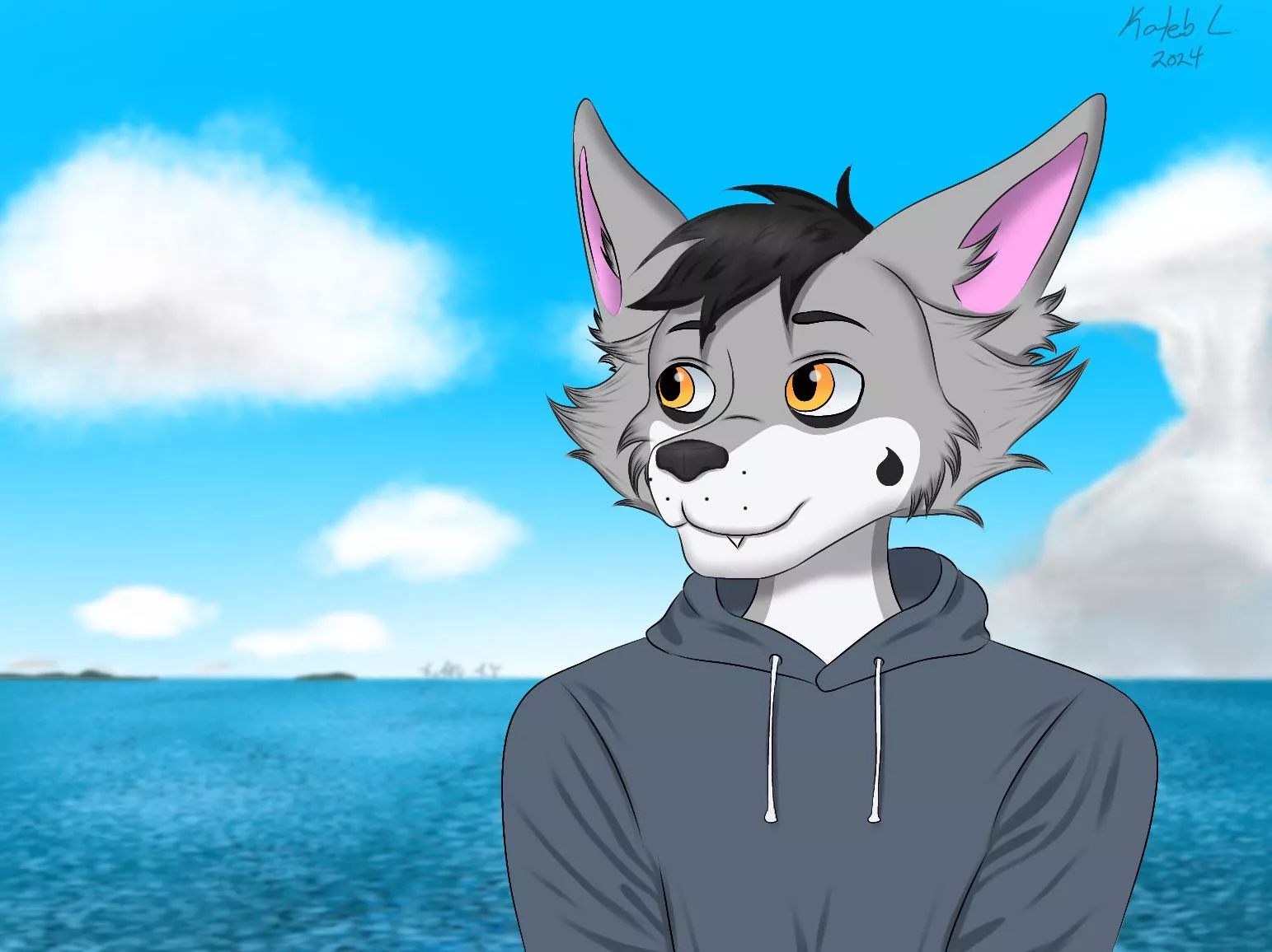 More digital art of my personal fursona Castor 🦊 posted by awkwardflufff