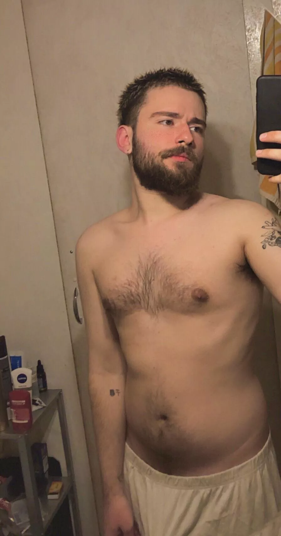 Morning or night shower? 😶‍🌫️ posted by Strange_Chipmunk_976