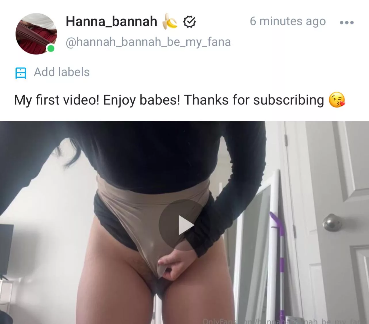 My video is up 💜 posted by hanna_bannah