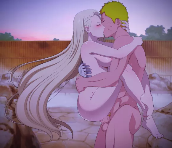 Naruto and Ino on a romantic night (Queen-Zelda) by Allan_Breno