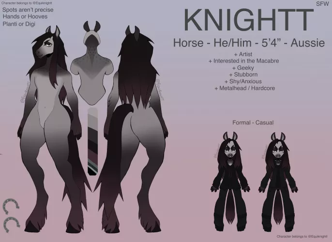 New year, new Ref sheet! (by Equiknightt) by Equiknighttt