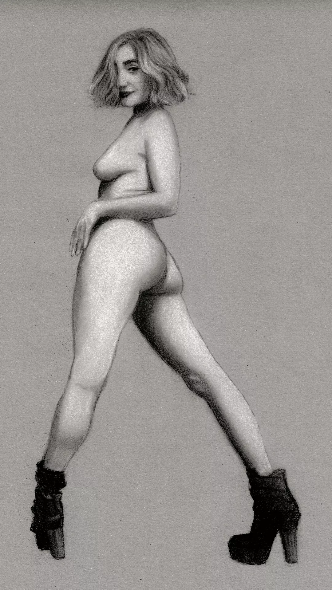 Pencil drawing posted by ScotchFinger01