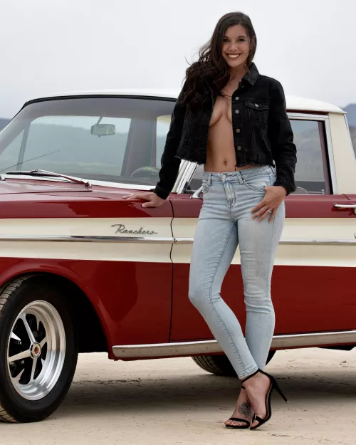 Skinny jeans and classic cars by Emma_Rose_24