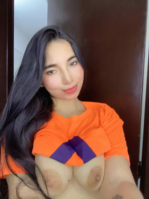 Sweet Asian with busty natural smile by soNaisgood_H