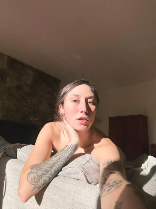 the winter sunshine in my little cabin is beautiful by mmmickeyy