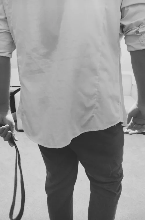 Ugh this is the photo Daddy posted for his profile photo to find other women to fuck. His belt makes me instantly wet 🥵💦 by Ms_Quean