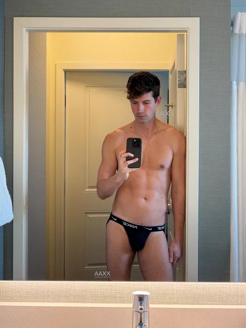 What do you do when you're caught staring at a bulge? by AaronPaxx