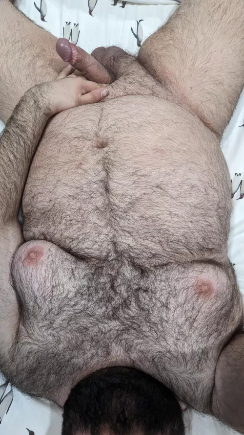 Bed warmer ready to keep you warm all night long. by NakedMrGamer