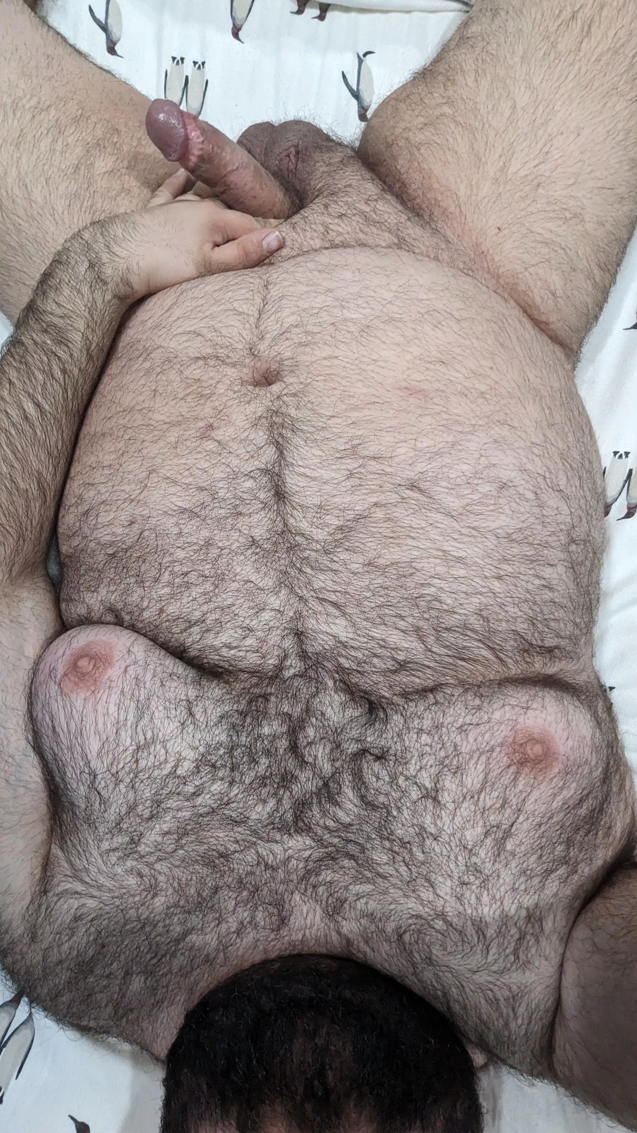 Bed warmer ready to keep you warm all night long. posted by NakedMrGamer