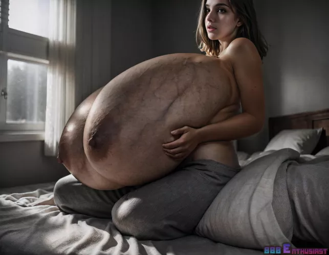 Her breasts never stopped growing... most of her time is spent in bed by TripleBenthusiast