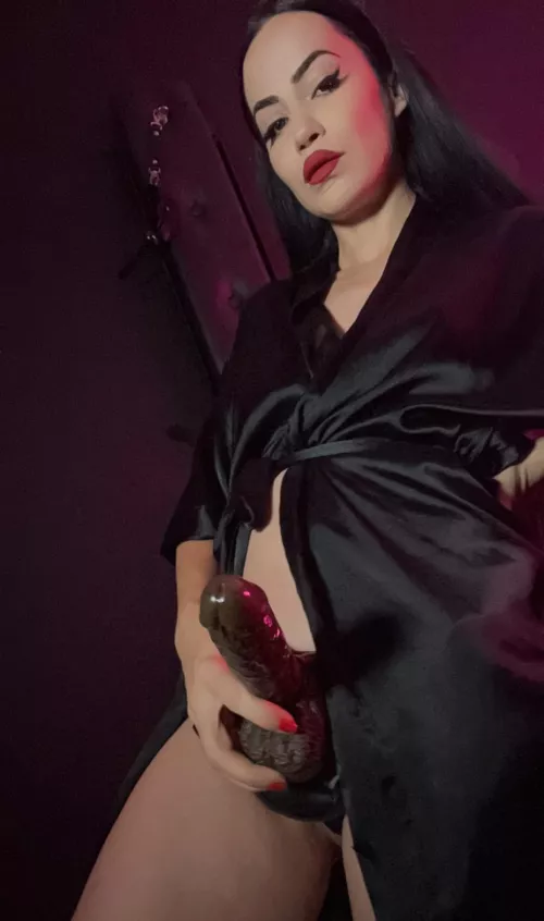 I’m going to fuck you till you cum and then make you lick up your mess.. Would you like that? by goddessnaomi_