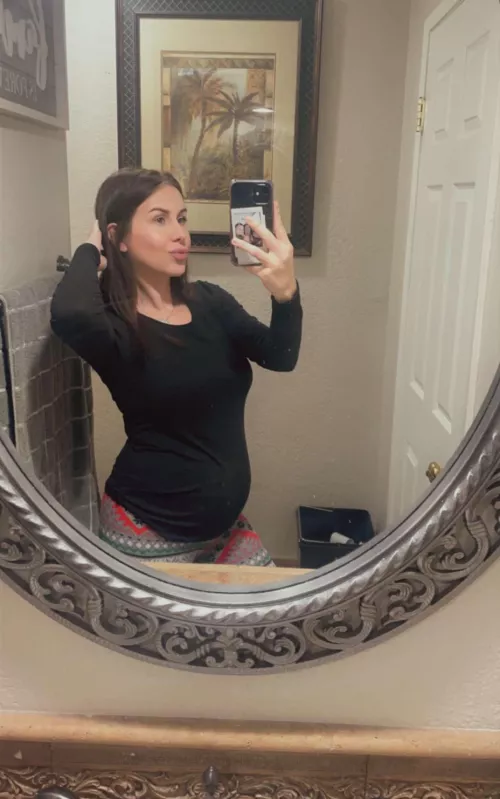 Is clothes on okay for this sub? 😇 You can see my pregnant belly thru my clothes 😘♥️ by MimiMalo