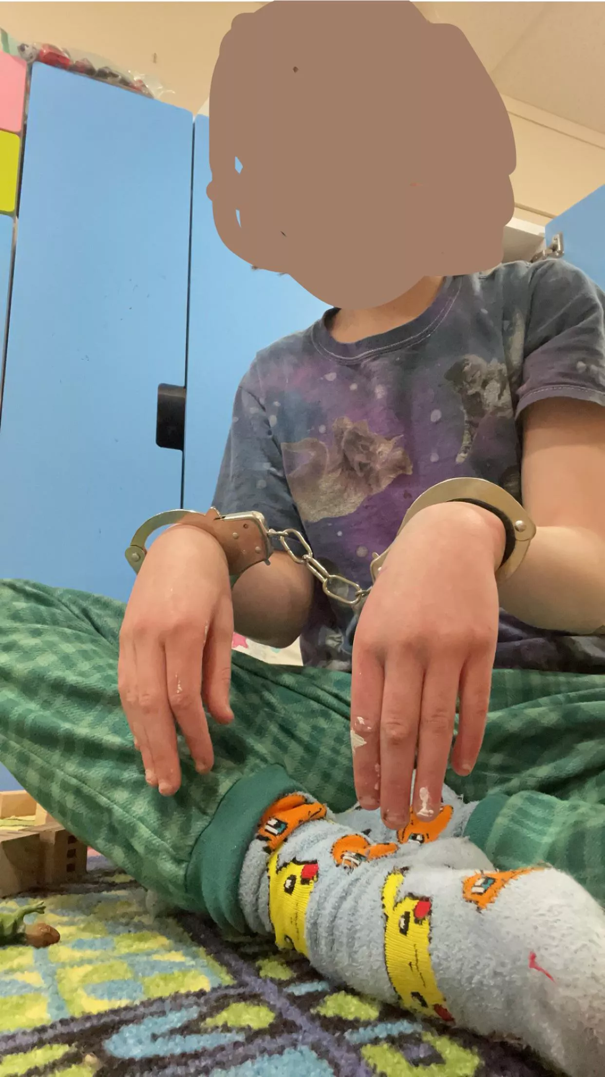 Locked up for being too cute 😞 posted by moist_nuggets12