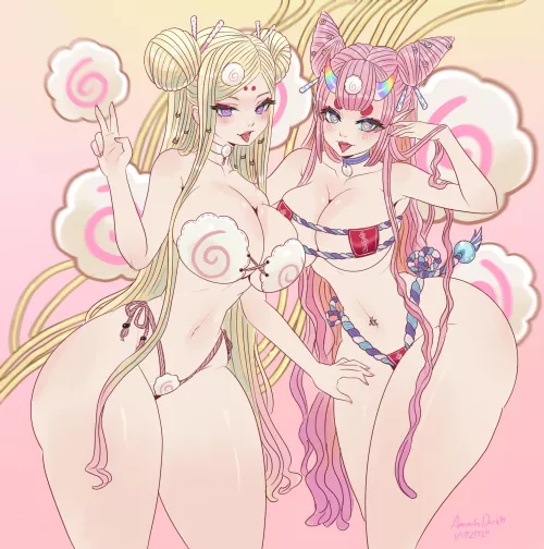 Ramen-Chan & Oni Ramen-Chan (Amanda Darko) by Amanda_Darko