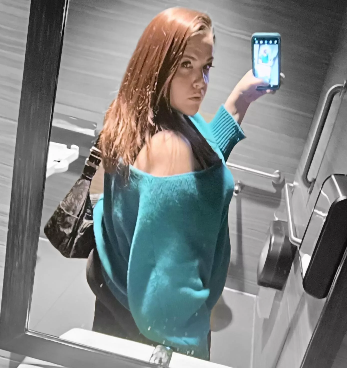 Selfie at the Movies. Saw The Iron Claw. It was Good!! 2 thumbs up 👍👍 posted by MissW0rld51