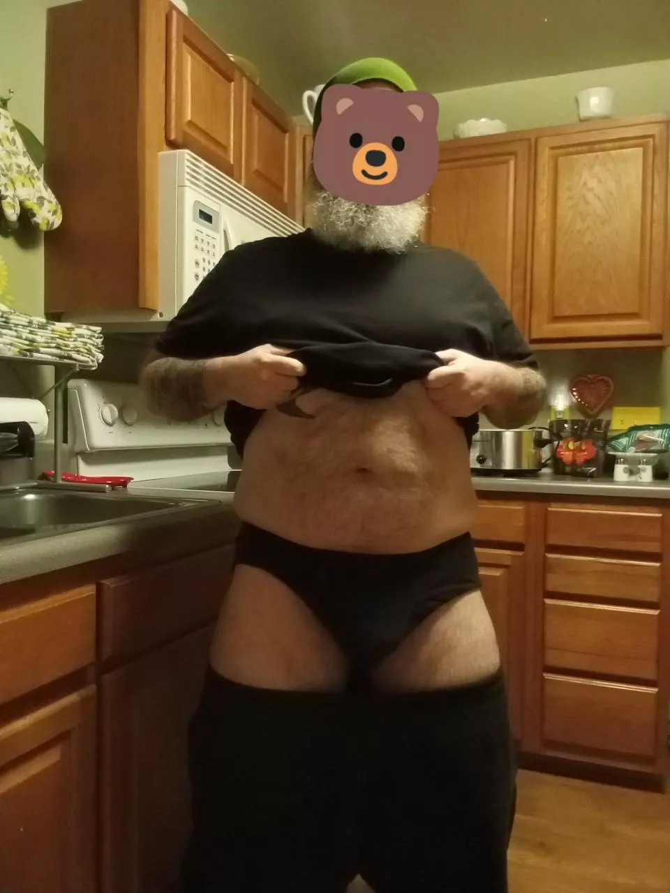 Waiting for the coffee to brew and need someone to empty my sack this morning posted by BearInTheBackwoods