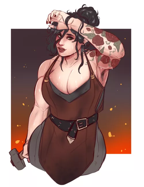 A blacksmith, by The Dread Morrows by morapol