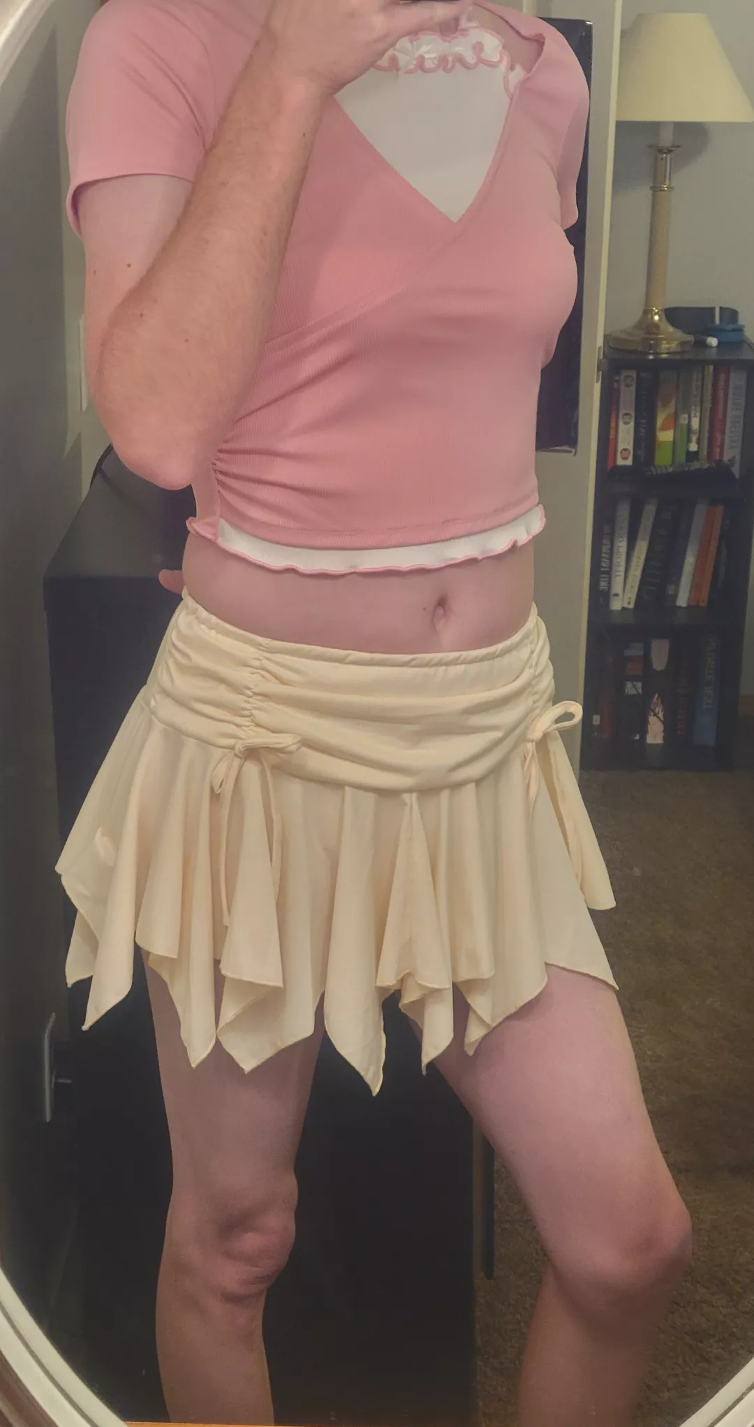 Cute lil skirt I just bought! New top too 🩷 posted by AshButts9