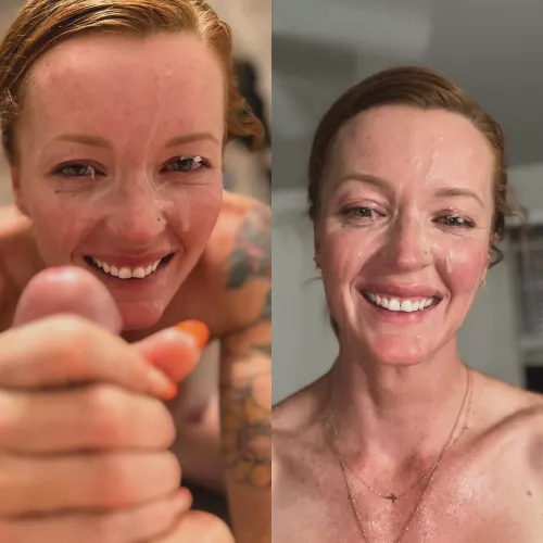 God I love it when he gets cum in my eyes. by fitredd