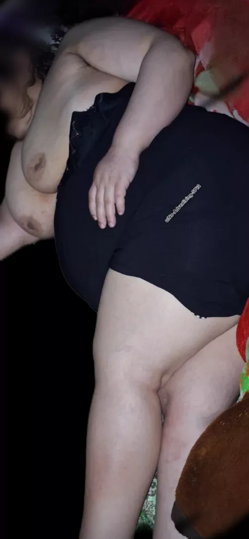 My husband took advantage of it and took this picture of me while I was sleeping by No-Advertising-5142