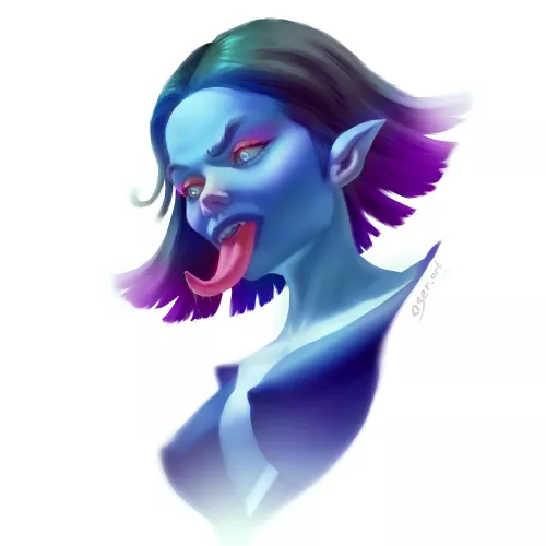 [OC] [ART] What do you think she's looking at? by budkabudka