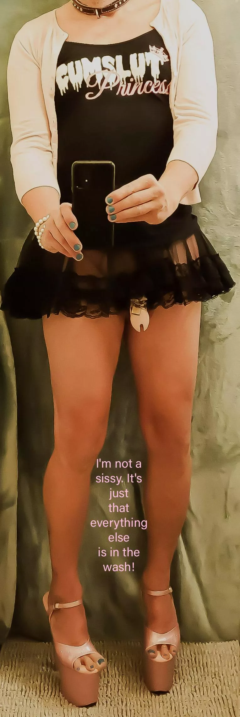 Oh, the necessities of laundry day! posted by SissyCuckAva