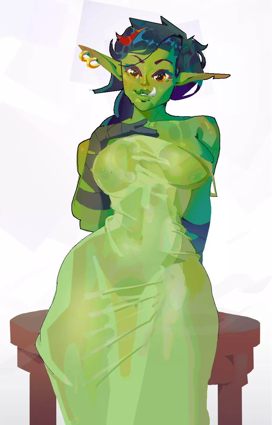 Shel is struggling through this scorching weather, can you be the one to cool her down? (by me) posted by l_rran