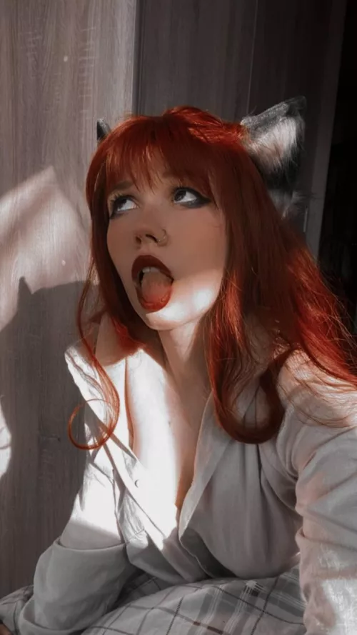 This ahegao looks cute, doesn't it? by Luna_foxie