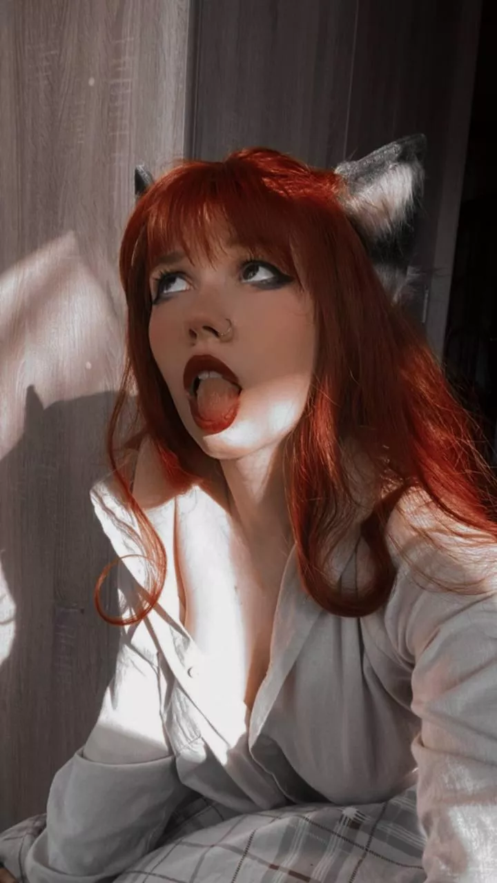 This ahegao looks cute, doesn't it? posted by Luna_foxie