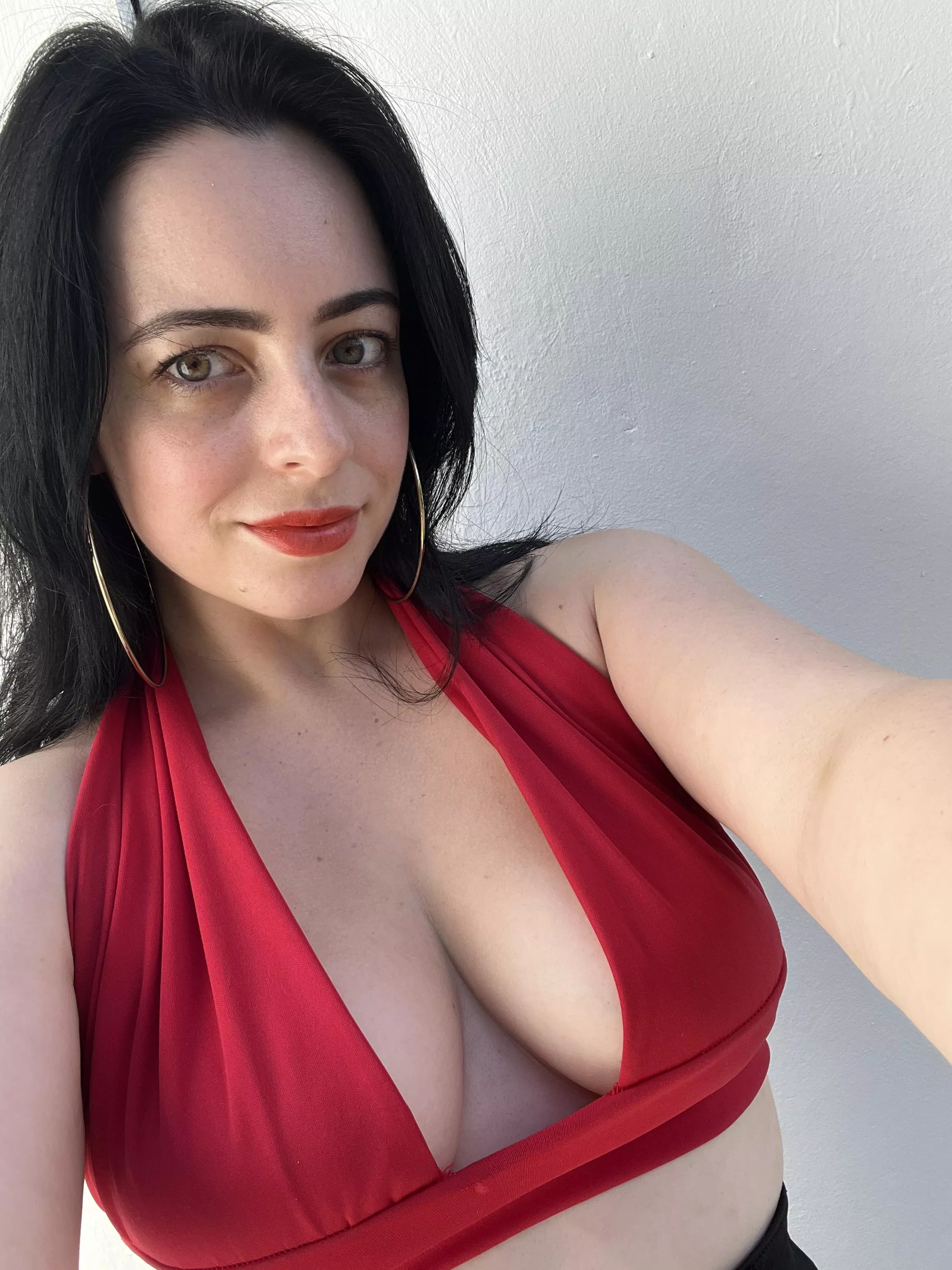 This halter top barely covers them posted by luisathorne